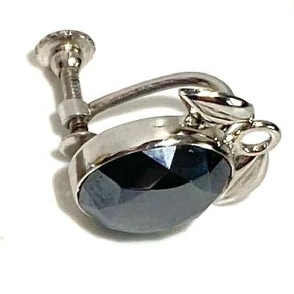 ANX Vintage Smokey Quartz & Sterling Earrings - Picture 5 of 9